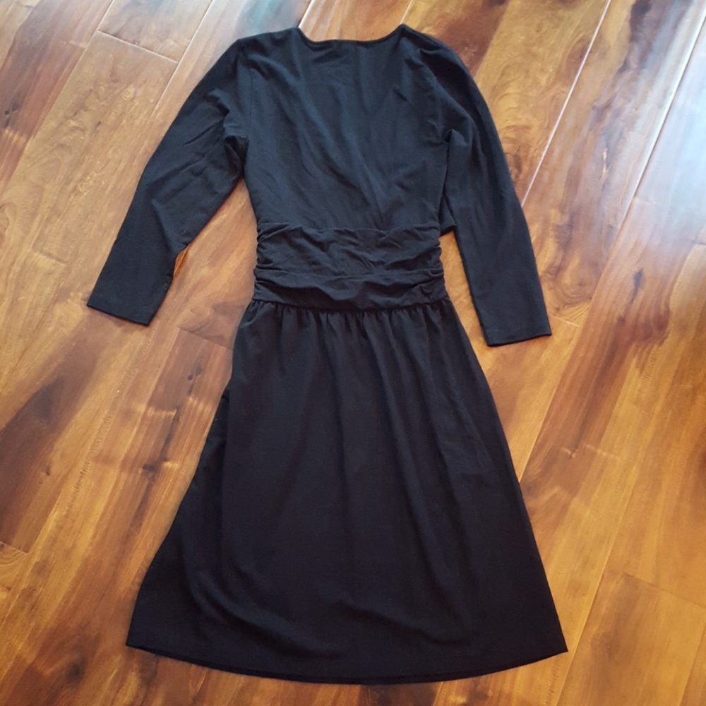 Lilla P Black faux wrap dress-never worn - Picture 6 of 8